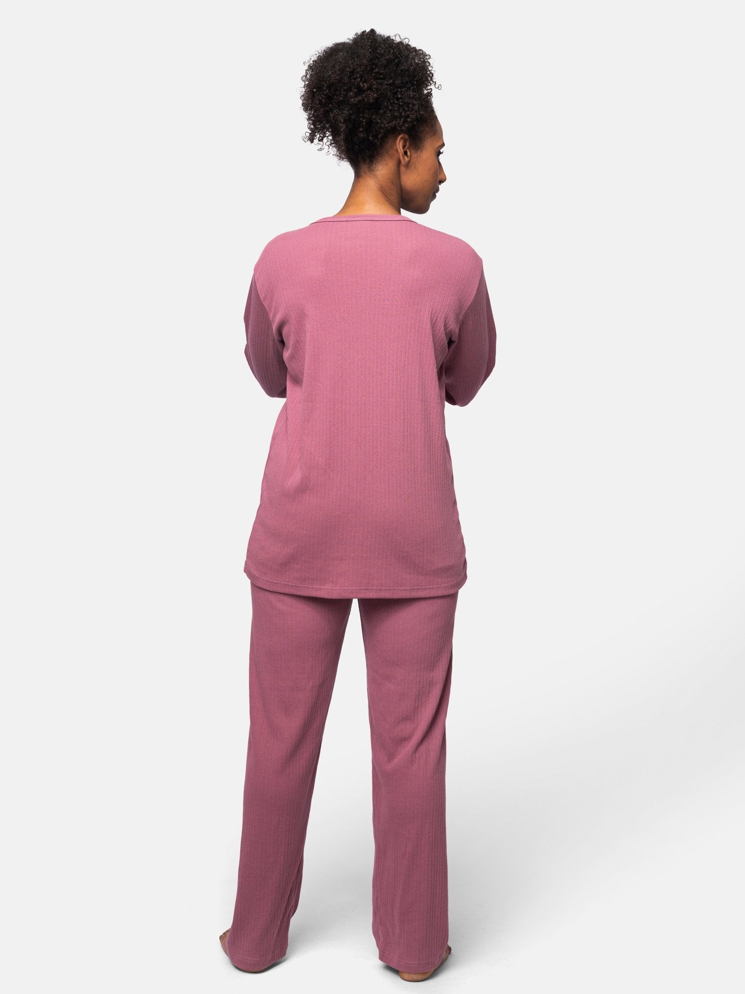 Bequemes Langarm-Shirt aus Derby-Rib - greenjama - G200-grp-36