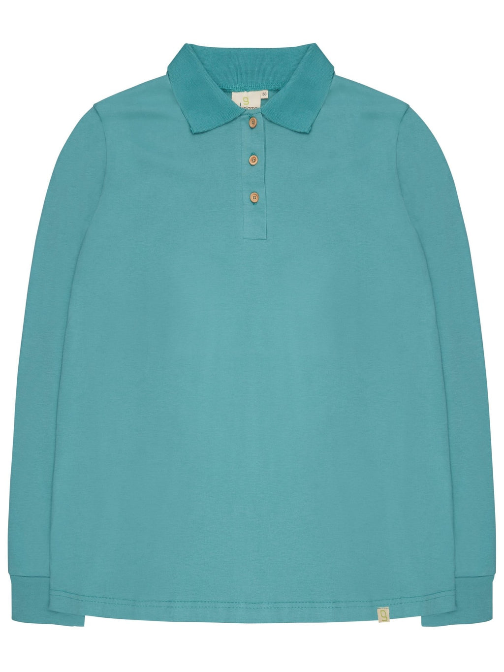 Weiches Langarm-Shirt mit Polo-Kragen - greenjama - G203-grp-36