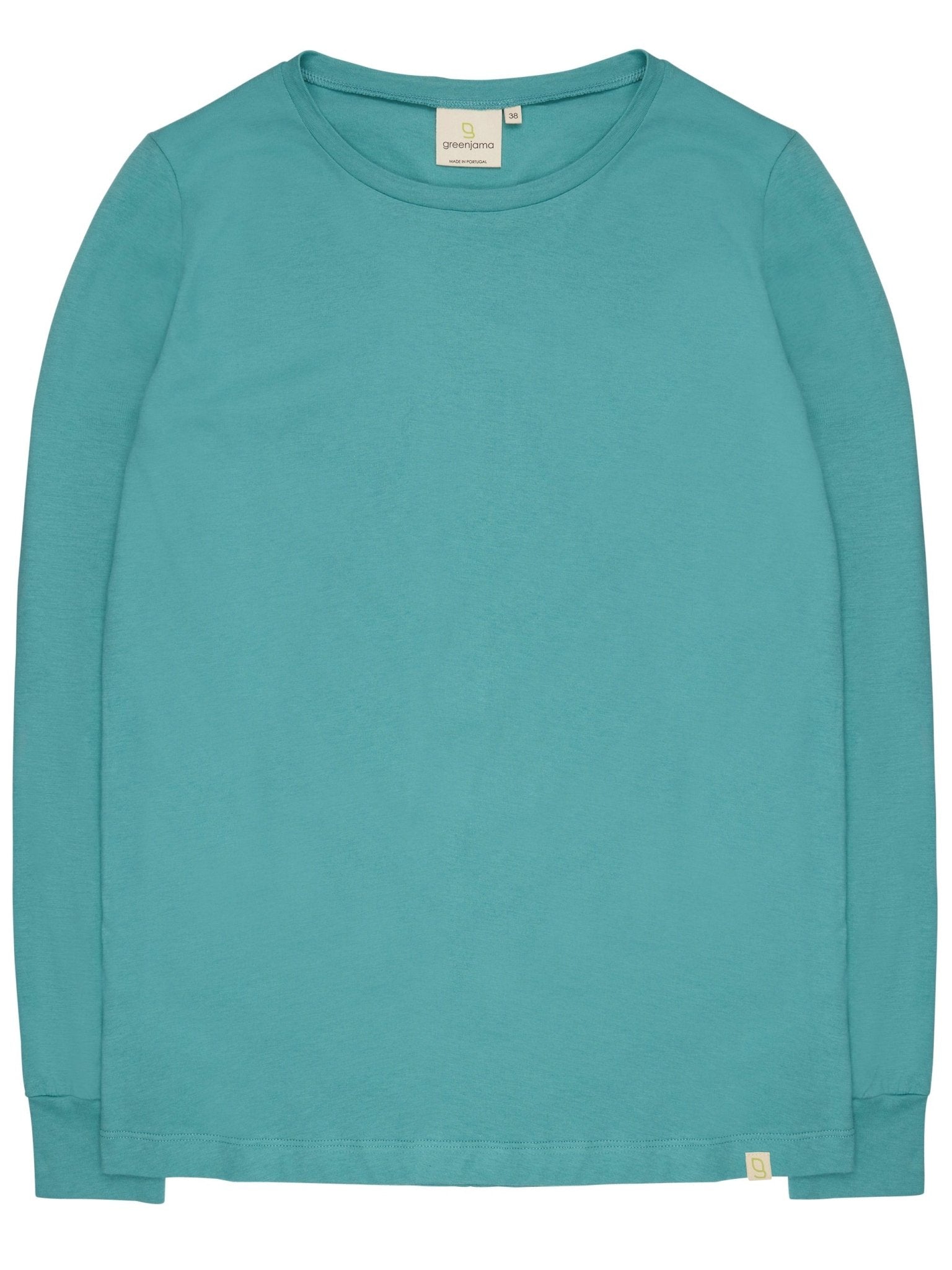 Langarm-Shirt mit Woll-Anteil und Bündchen - greenjama - G204-grp-36