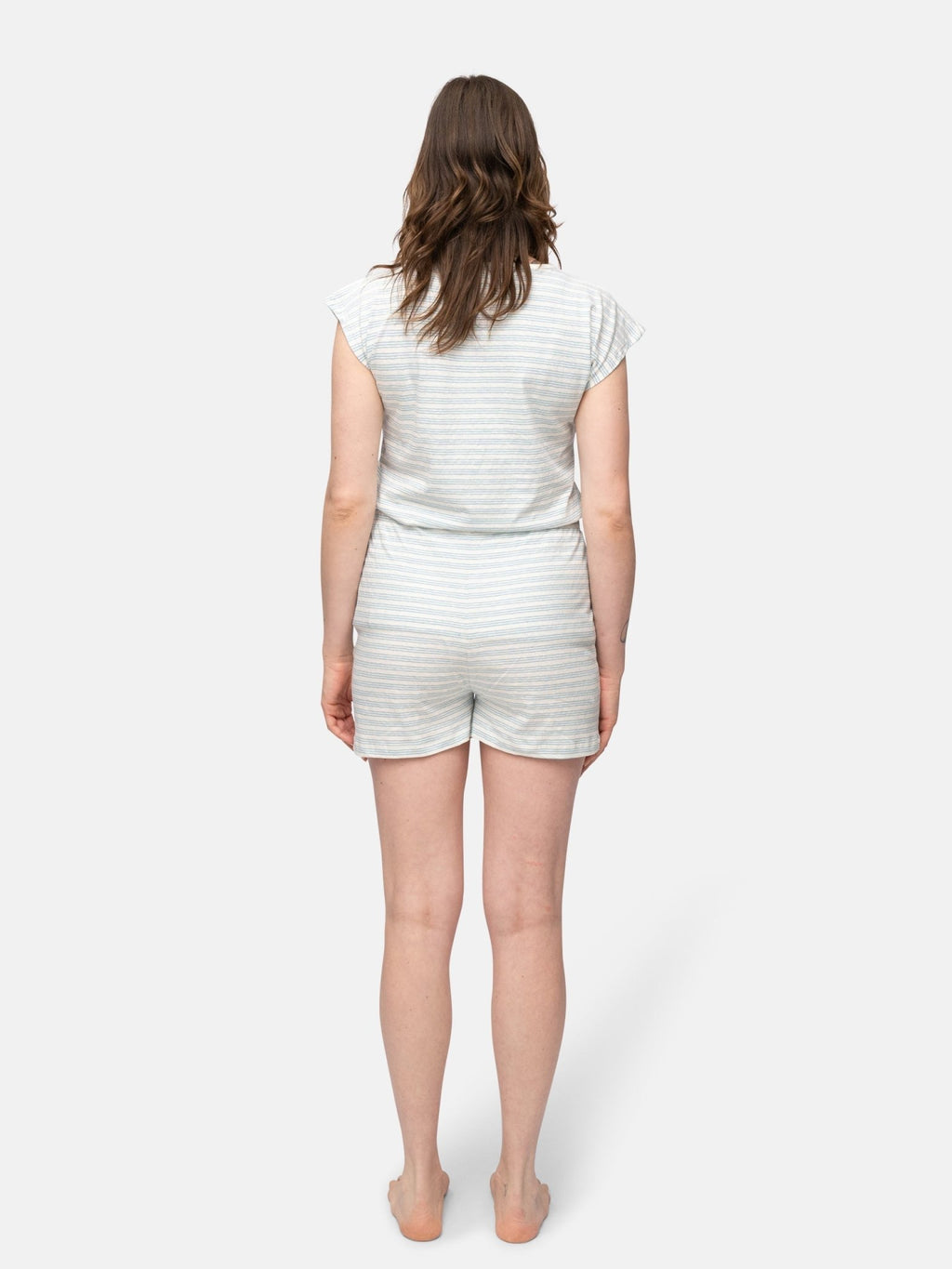 Lässige Short mit Leinen-Anteil - greenjama - G413-air-36