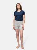 Lässige Short mit Leinen-Anteil - greenjama - G413-air-36