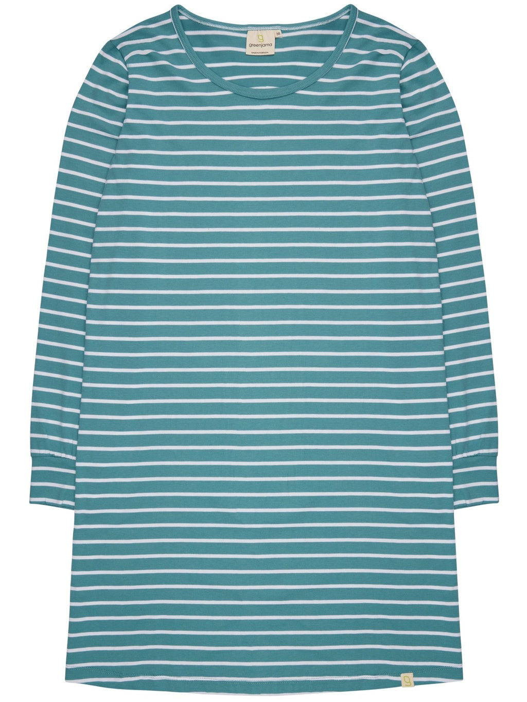 Bequemes Langarm Sleepshirt Ringel - greenjama - G601-grp-36
