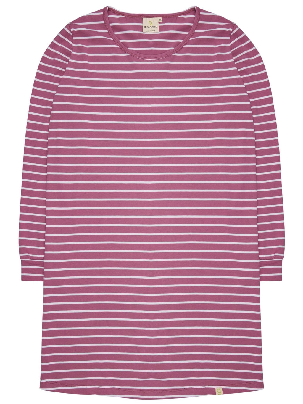 Bequemes Langarm Sleepshirt Ringel - greenjama - G601-grp-36