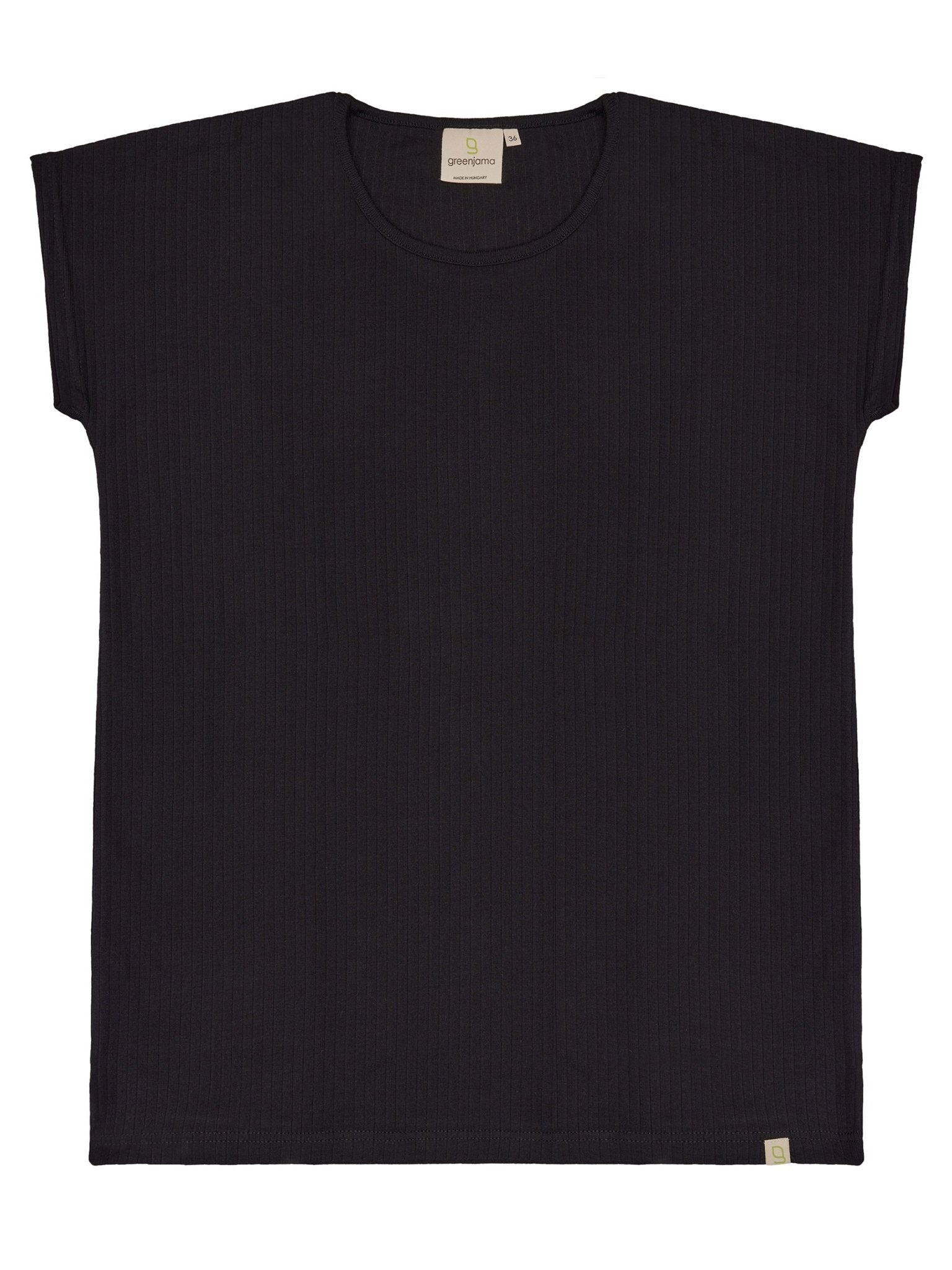 Lässiges T-Shirt aus Derby-Rib - greenjama - G100-grp-36