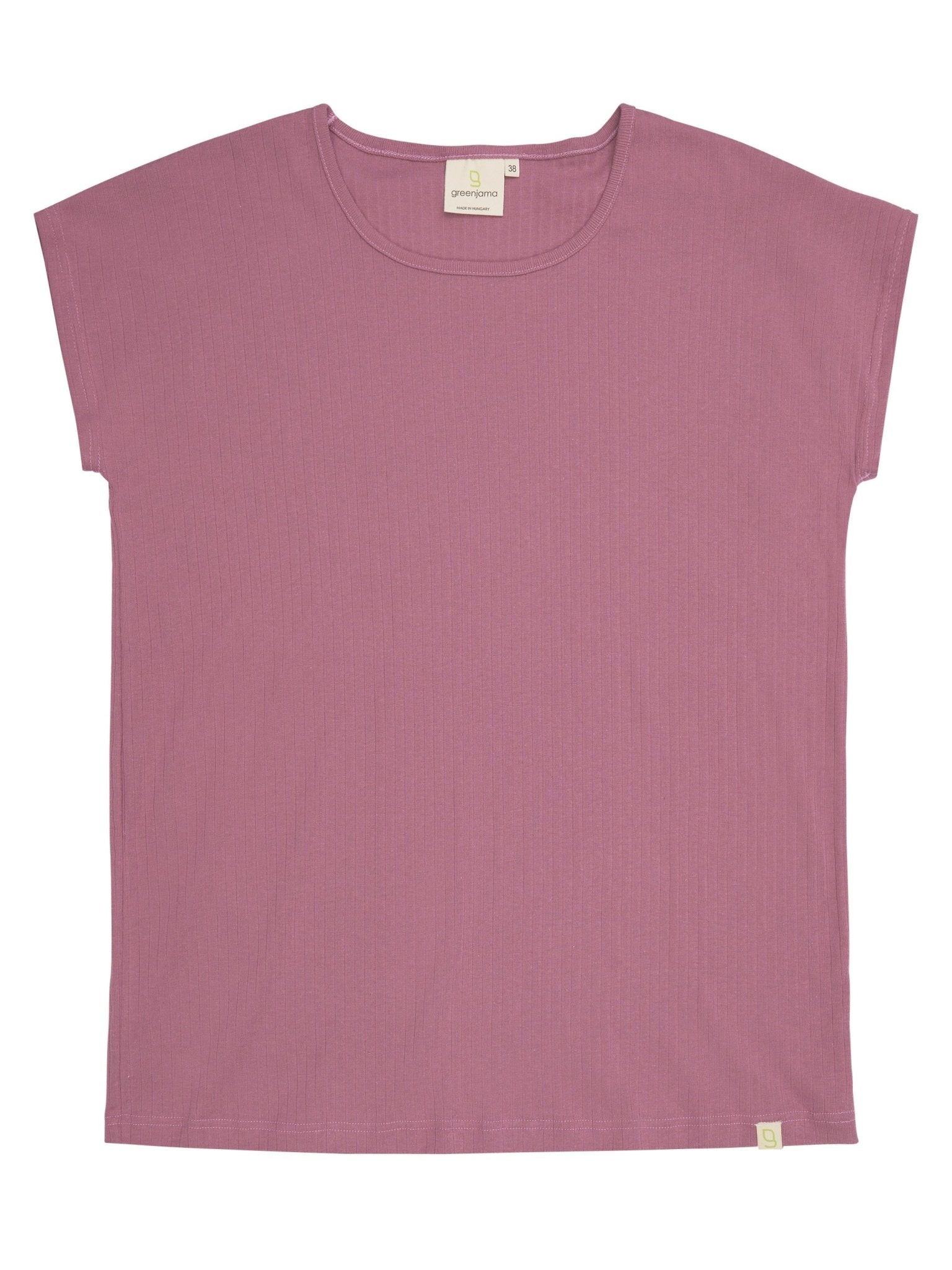 Lässiges T-Shirt aus Derby-Rib - greenjama - G100-grp-36