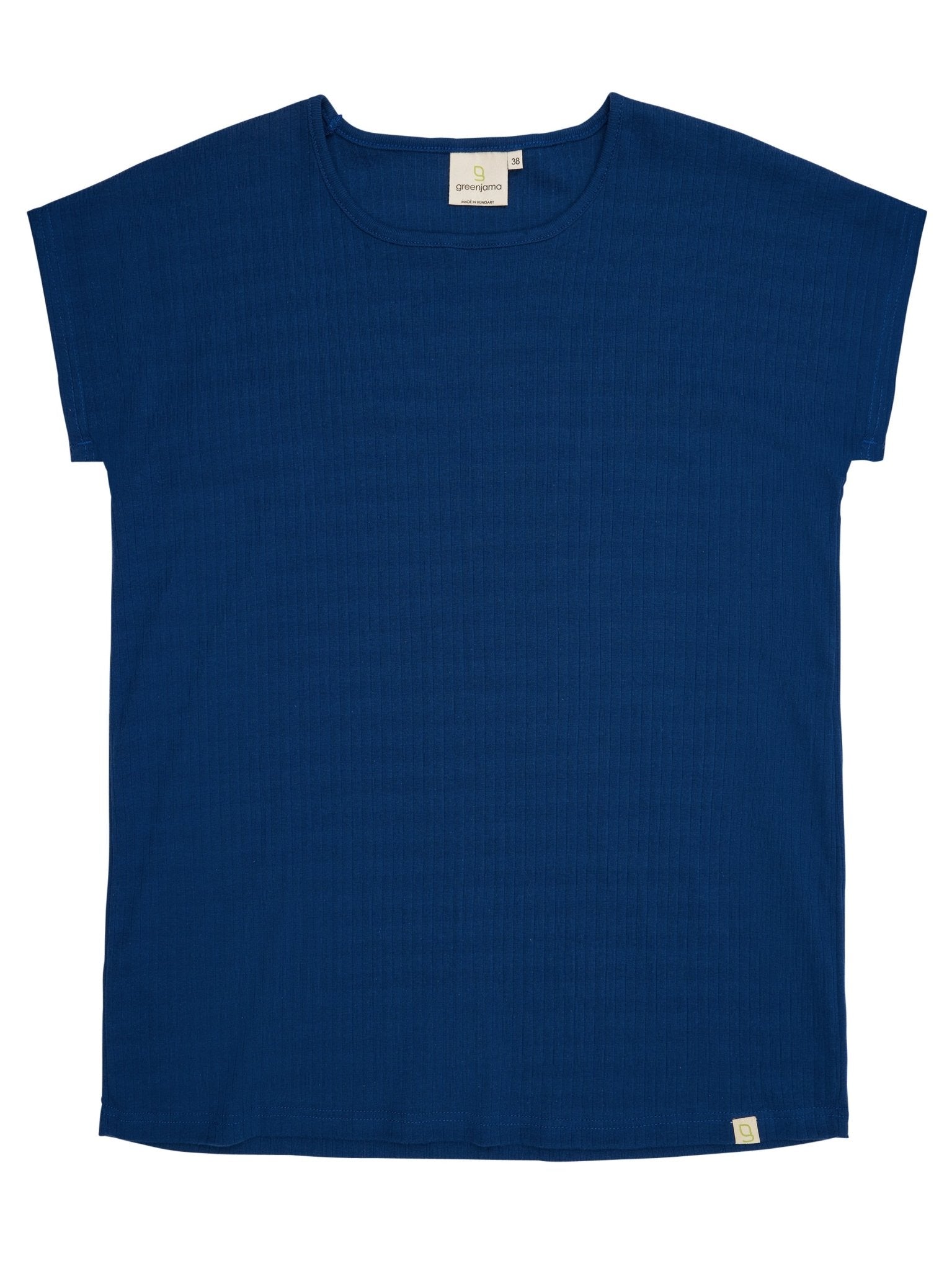 Lässiges T-Shirt aus Derby-Rib - greenjama - G100-grp-36